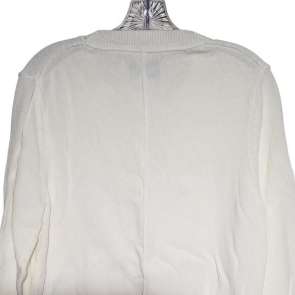 Brochu Walker Roan Layered Henley Top | White | Size M - Picture 4 of 7